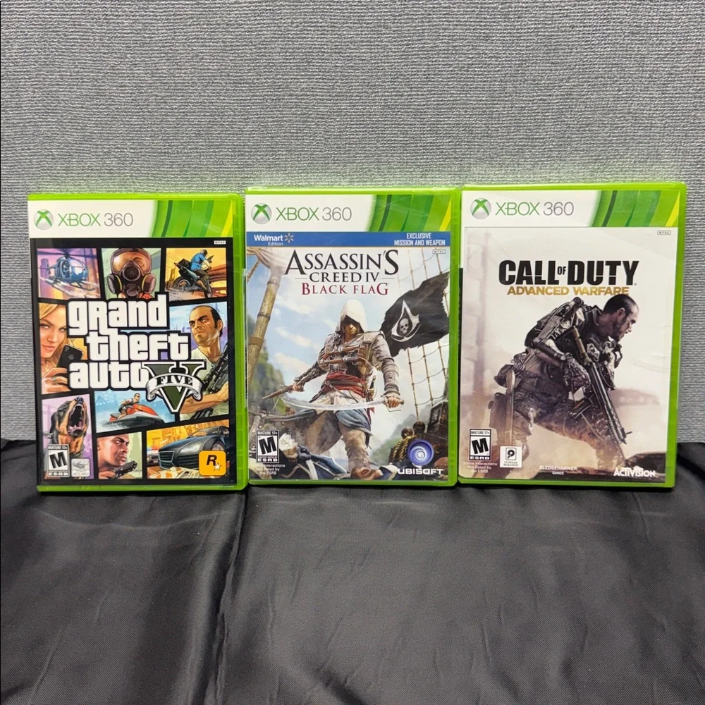 LOT OF 3 MICROSOFT XBOX 360 GAMES GREAT CONDITIONS